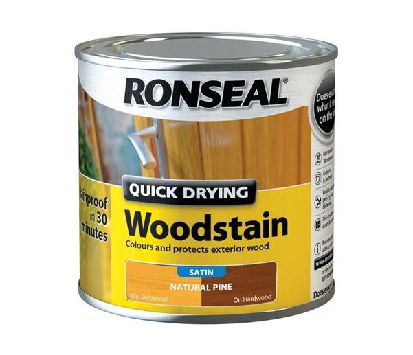 Ronseal Quick Drying Woodstain Natural Pine Satin 2.5L
