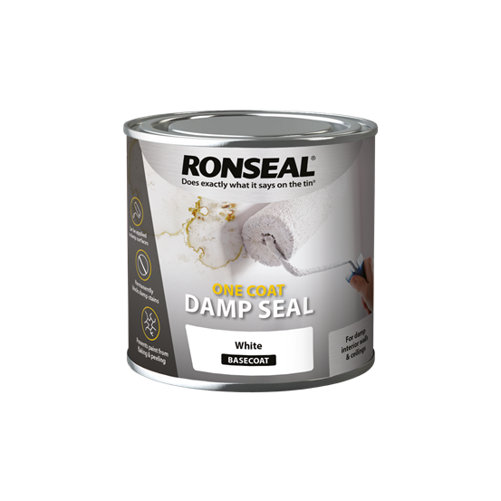 Ronseal One Coat Damp Seal 250ml white specialist interior paint