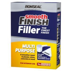 Ronseal Multi Purpose Powder Smooth Finish Filler - 2kg in white