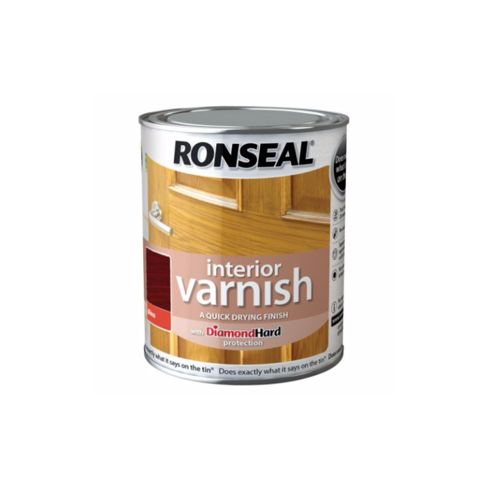 Ronseal Interior Diamond Hard Varnish Teak Gloss 250ml