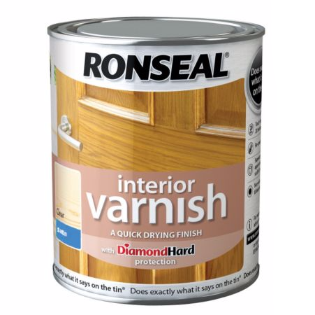 Ronseal Interior Diamond Hard Varnish 2.5L Clear Satin