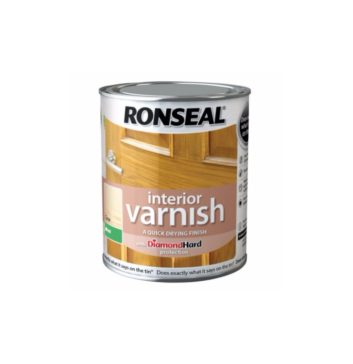 Ronseal Interior Diamond Hard Varnish Clear Matt 250ml