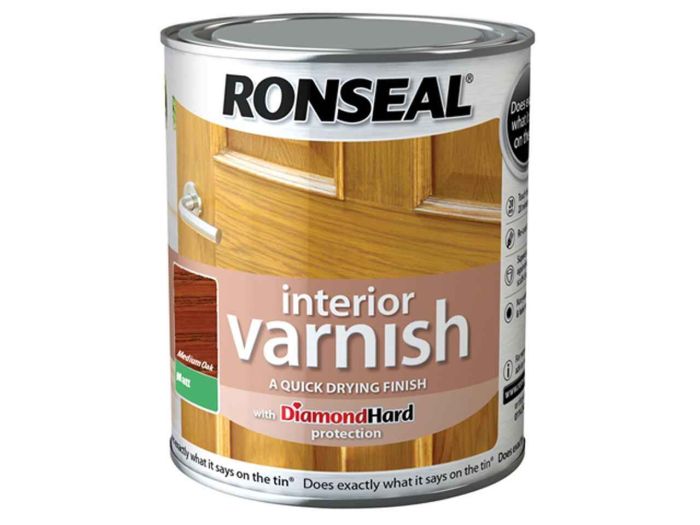Ronseal Diamond Hard Interior Varnish 750ml in clear matt