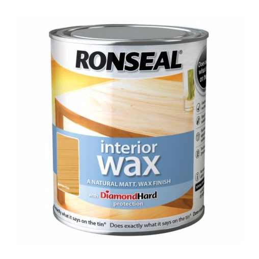 Ronseal Interior Wax Antique Pine 750ml tin