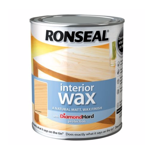 Ronseal Interior Wax in Almond Wood, 750ml