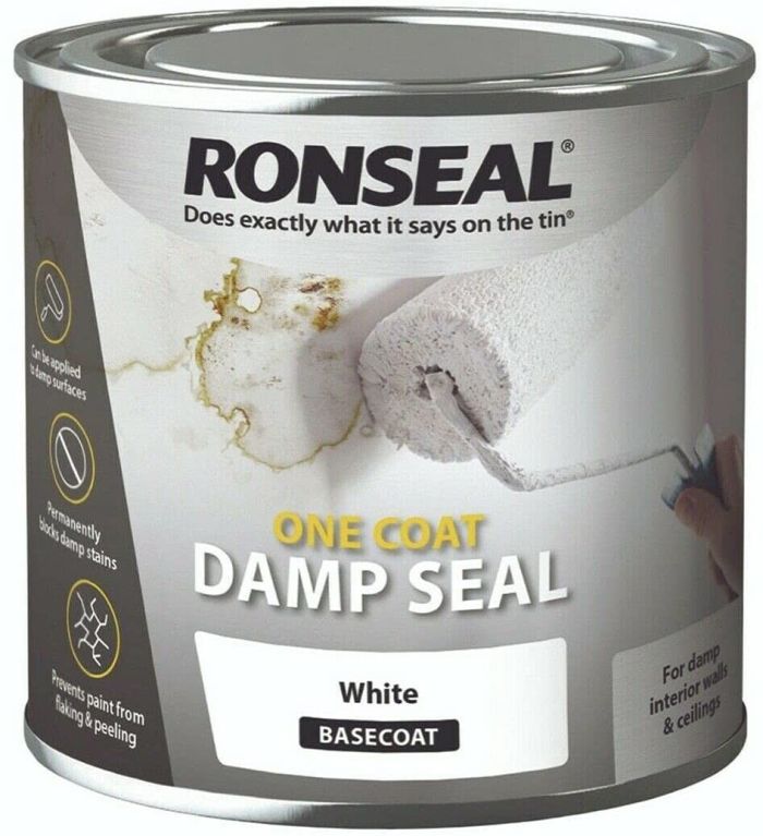 Ronseal One Coat Damp Seal White 2.5L specialist paint