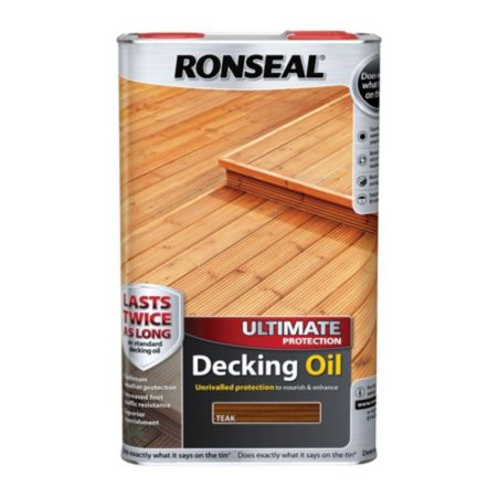 Ronseal Ultimate Decking Oil, Teak, 5L