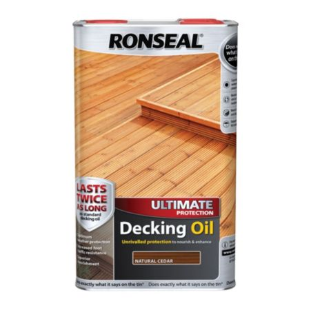 Ronseal Ultimate Decking Oil in Natural Cedar, 5L tin