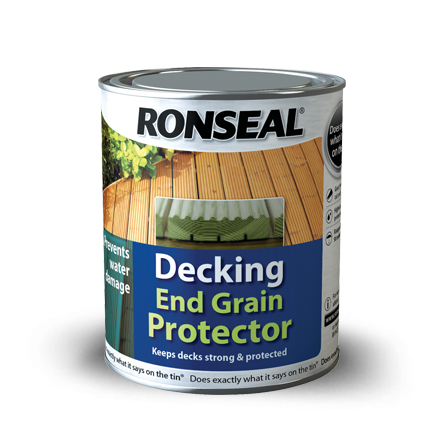 Ronseal Decking End Grain Protector 750ml exterior timber treatment
