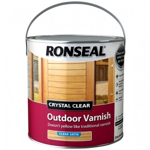 Ronseal Crystal Clear Outdoor Varnish 2.5L in Satin