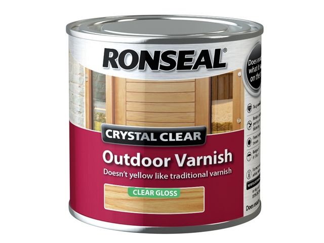 Ronseal Crystal Clear Outdoor Varnish 250ml in Clear Matt