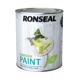 Ronseal Garden Paint 750ml Lime Zest water-based wood, brick, terracotta, metal and stone paint