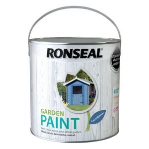 Ronseal Garden Paint Cornflower 2.5L water-based outdoor paint