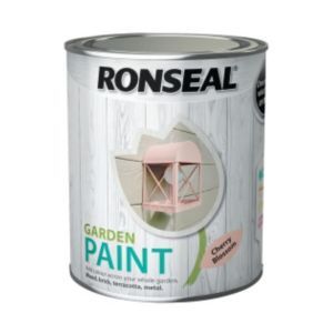 Ronseal Garden Paint Cherry Blossom 750ml water-based wood, brick, terracotta and metal paint