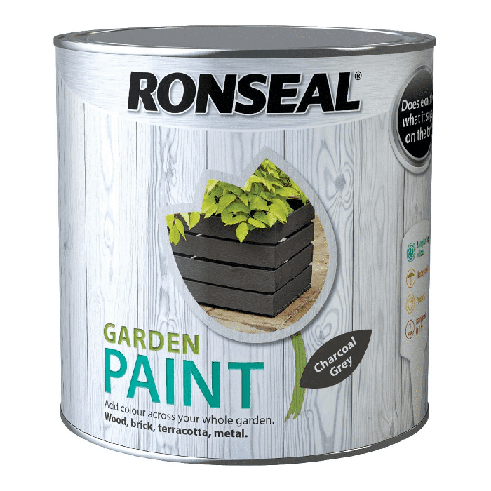 Ronseal Charcoal Grey Garden Paint 2.5L