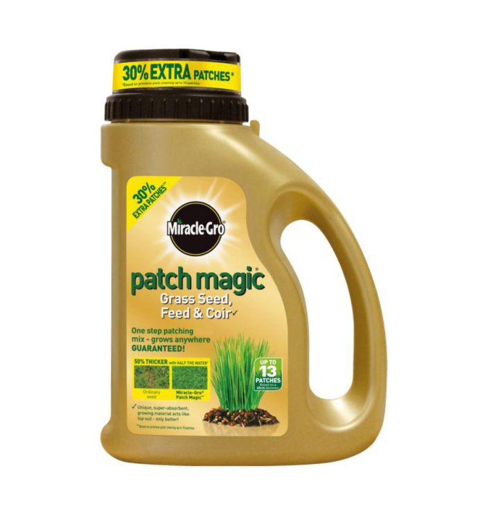 Miracle-Gro Patch Magic 1.015kg lawn seed, coir and feed shaker jug