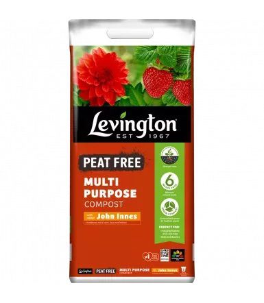 Levington Peat Free Multi Purpose Compost with John Innes 10L bag