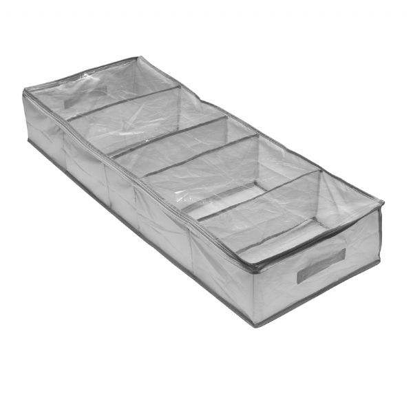 Addis Underbed Organiser 410x190x1100mm storage unit in grey