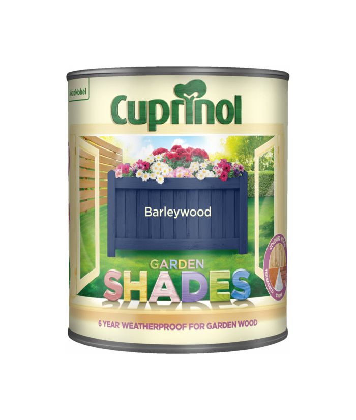 Cuprinol Garden Shades Barleywood 1L matt garden paint tin