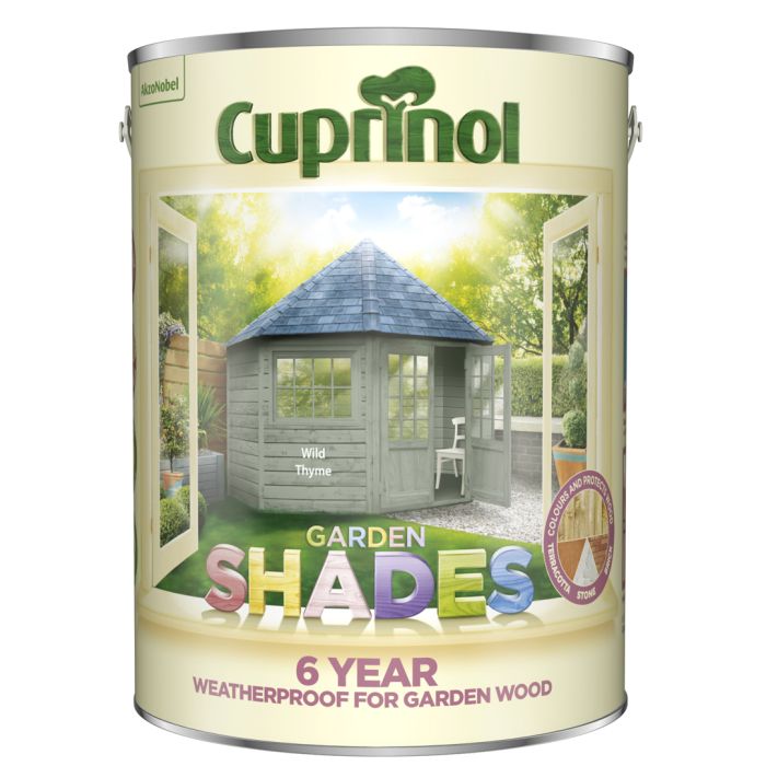 Cuprinol Garden Shades 5L wood paint in Wild Thyme