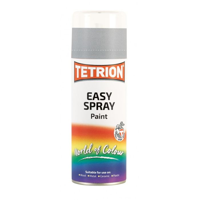 Tetrion Easy Spray Paint 400ml aerosol in silver