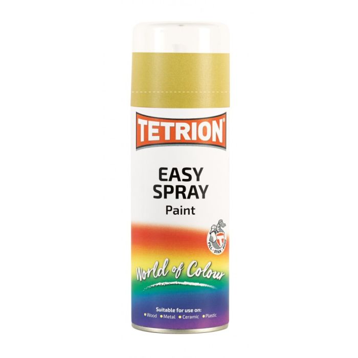Tetrion Easy Spray Paint 400ml in Bright Gold