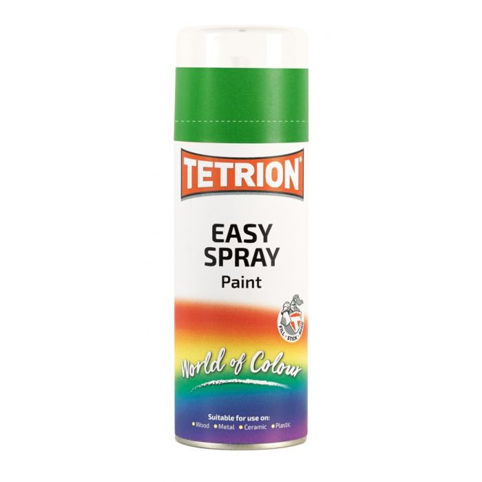 Tetrion Easy Spray Paint in Mid Green, 400ml aerosol tin