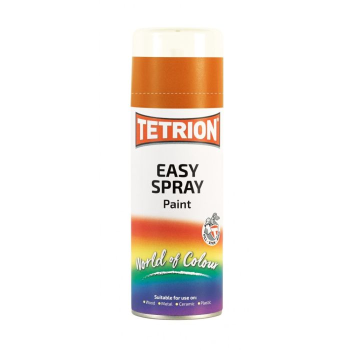 Tetrion Easy Spray Paint 400ml aerosol in orange