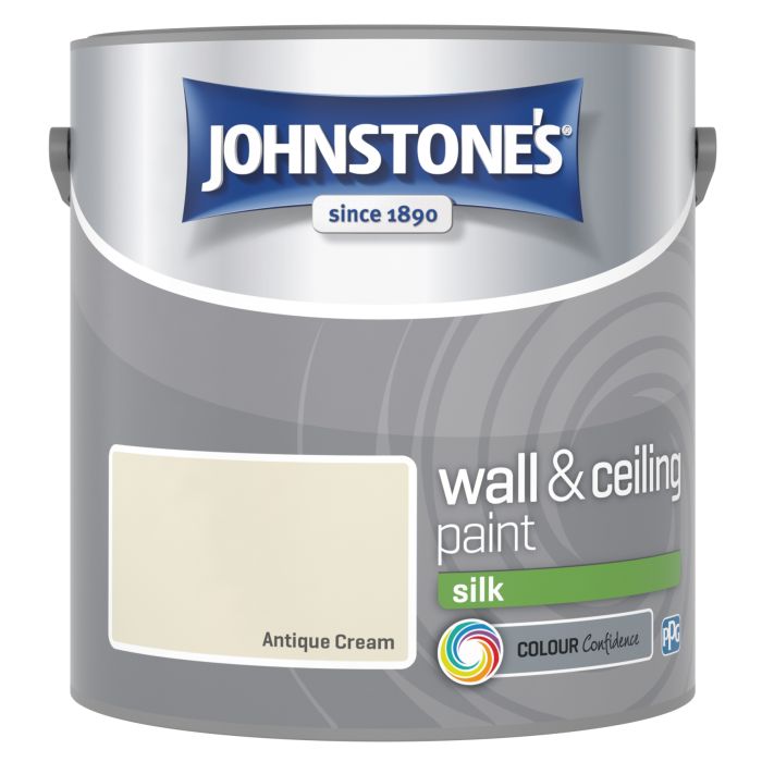 Johnstone's 2.5L Antique Cream Wall and Ceiling Silk Paint