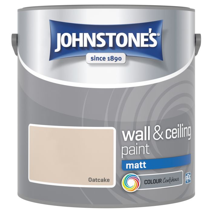 Johnstone's 2.5L Oatcake Wall and Ceiling Matt Paint