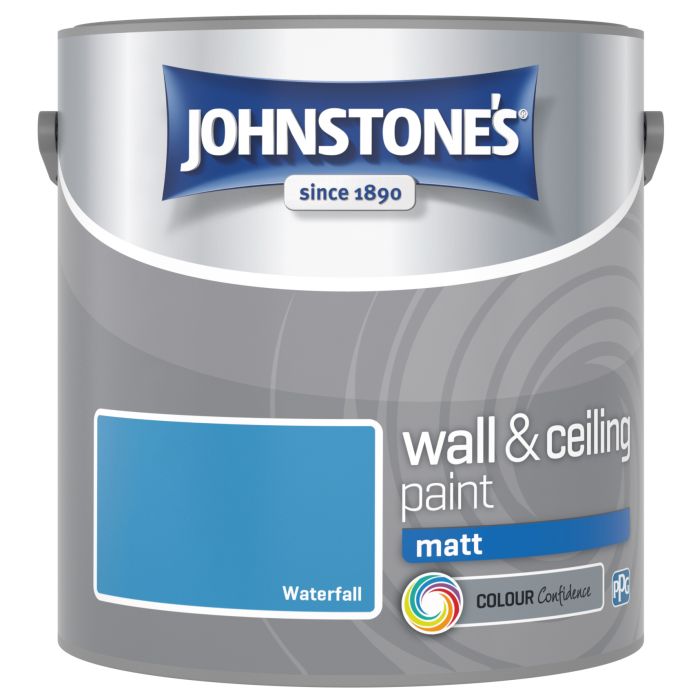 Johnstone's 2.5L Wall and Ceiling Matt Paint in Waterfall