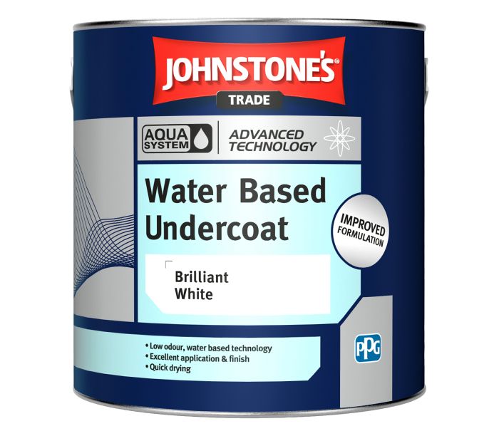 Johnstone's Aqua Water Based Undercoat 1L Brilliant White