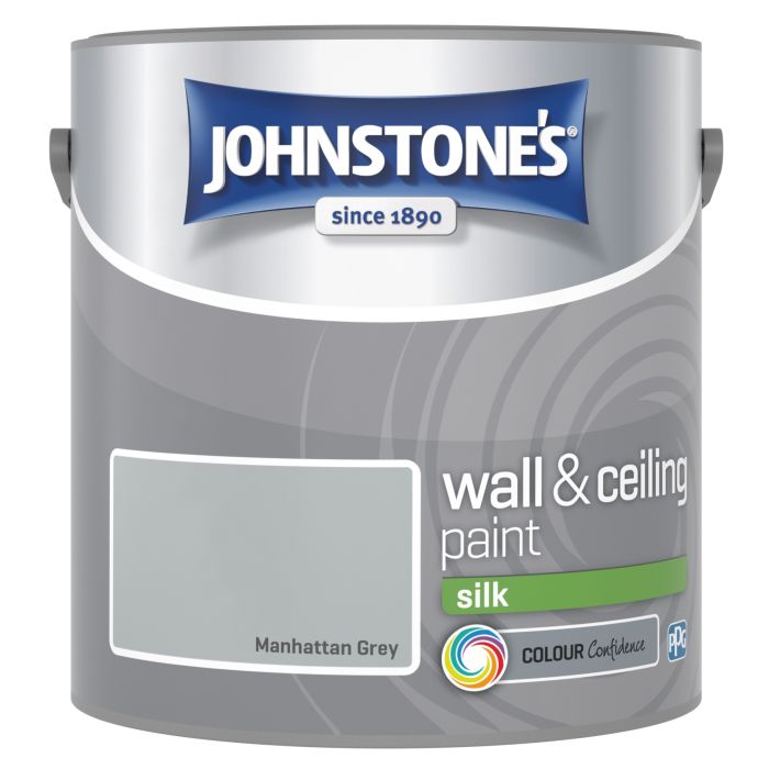 Johnstone's Wall & Ceiling Silk Paint in Manhattan Grey, 2.5L