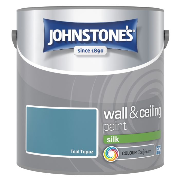Johnstone's 2.5L Wall & Ceiling Silk Paint in Teal Topaz