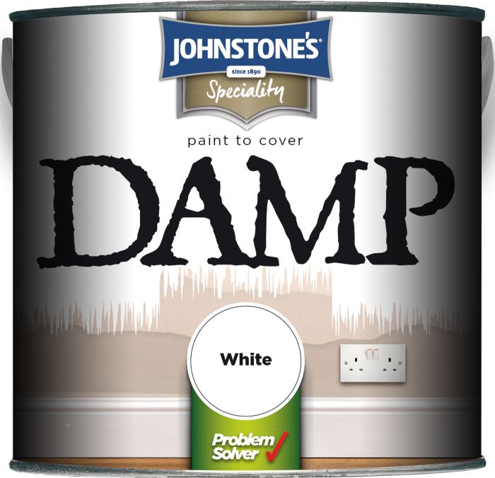 Johnstone's Damp Proof Paint in white 2.5L specialist interior paint