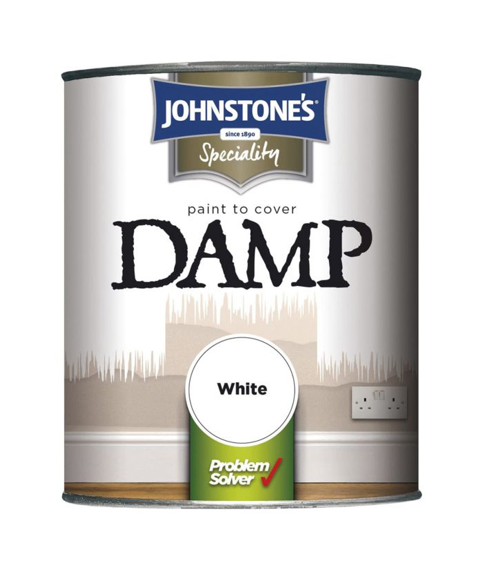 Johnstone's Damp Proof Paint in White, 750ml specialist interior paint