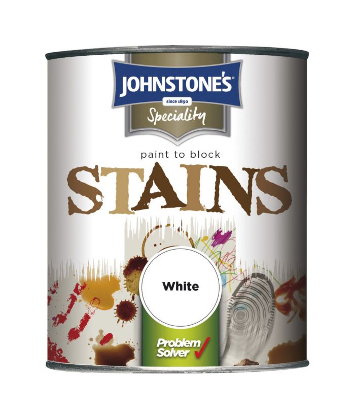 Johnstone's Stain Block White 750ml specialist interior paint