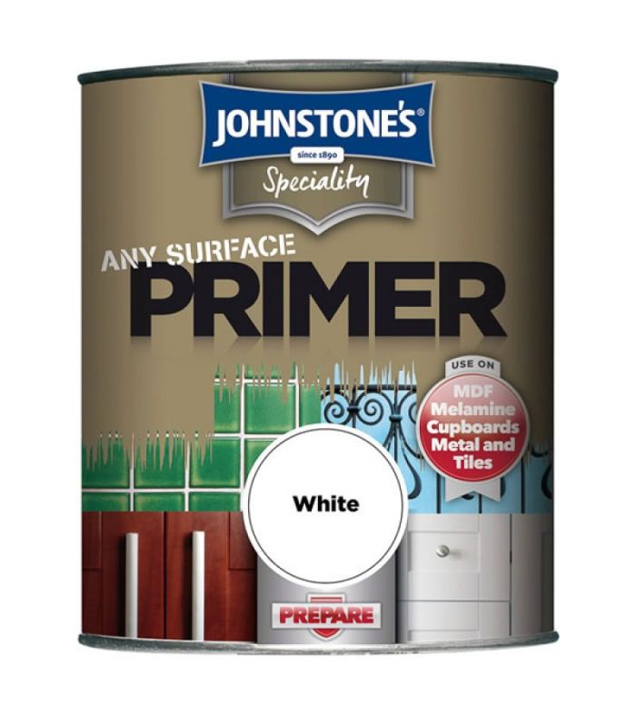 Johnstone's Any Surface Primer in White, 750ml