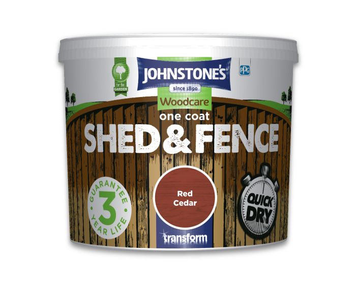 Johnstone's Shed & Fence Red Cedar 5L exterior timber topcoat