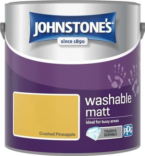 Johnstone's 2.5L Crushed Pineapple Washable Matt Paint