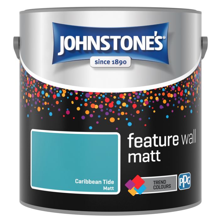 Johnstone's Feature Wall Matt Paint Caribbean Tide 2.5L