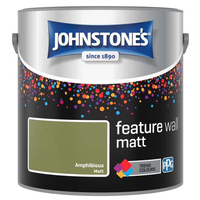 Johnstone's Feature Wall Matt Paint Amphibious 2.5L matt emulsion