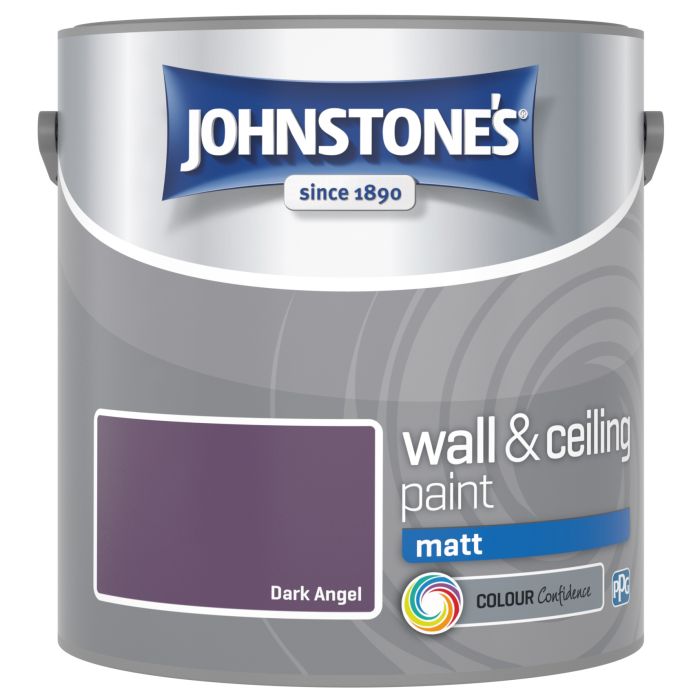 Johnstone's Wall and Ceiling Matt Paint in Dark Angel, 2.5L
