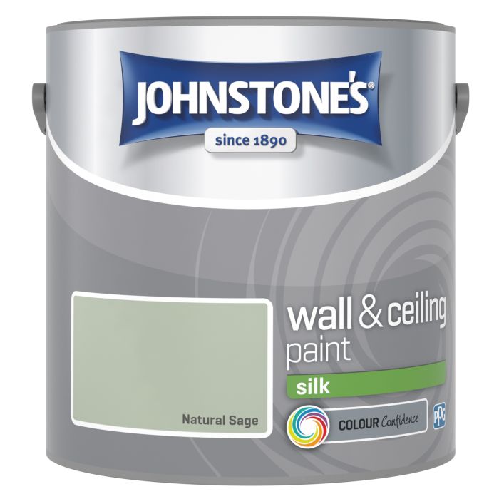 Johnstone's 2.5L Wall & Ceiling Silk Paint in Natural Sage