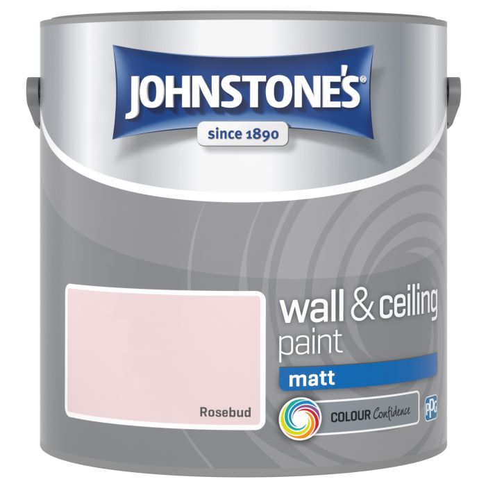 Johnstone's 2.5L Wall & Ceiling Matt Paint in Rosebud