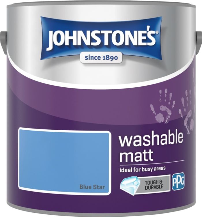 Johnstone's Blue Star Washable Matt Paint 2.5L