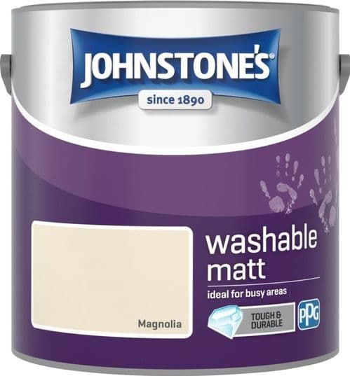 Johnstone's Washable Matt Paint Magnolia 2.5L