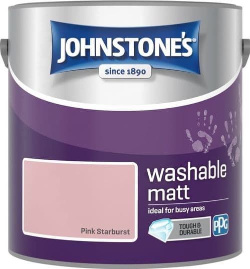Johnstone's Pink Starbust Washable Matt Paint 2.5L