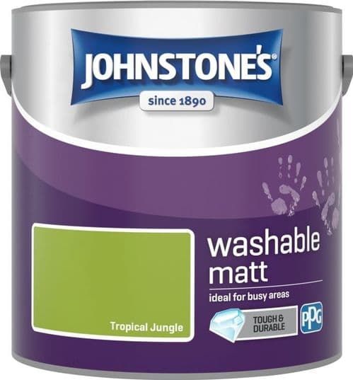 Johnstone's Washable Matt Paint 2.5L in Tropical Jungle