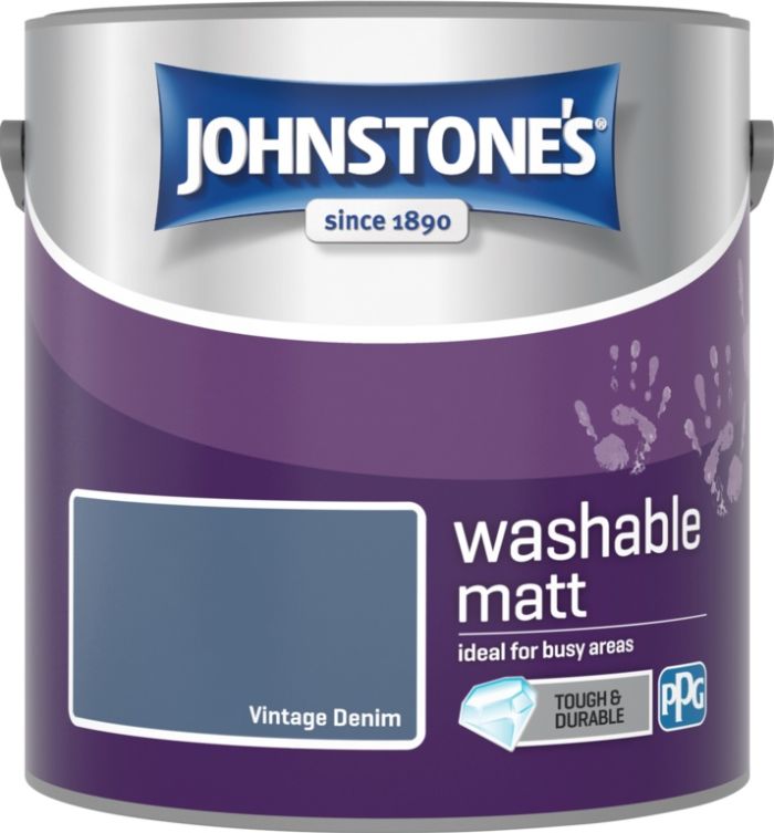 Johnstone's Vintage Denim Washable Matt Paint 2.5L